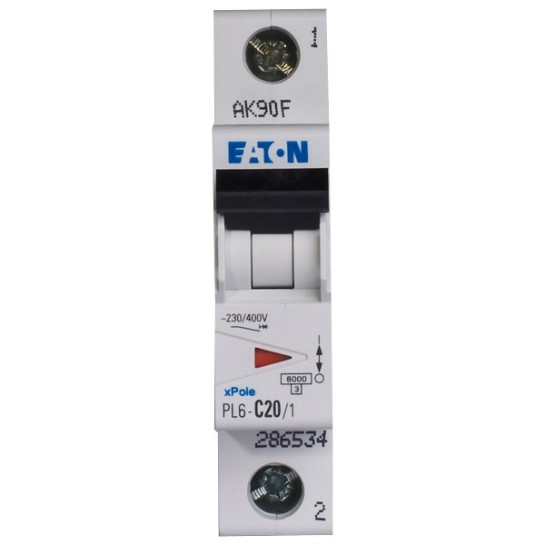 Автоматический выключатель PL6-C20/1